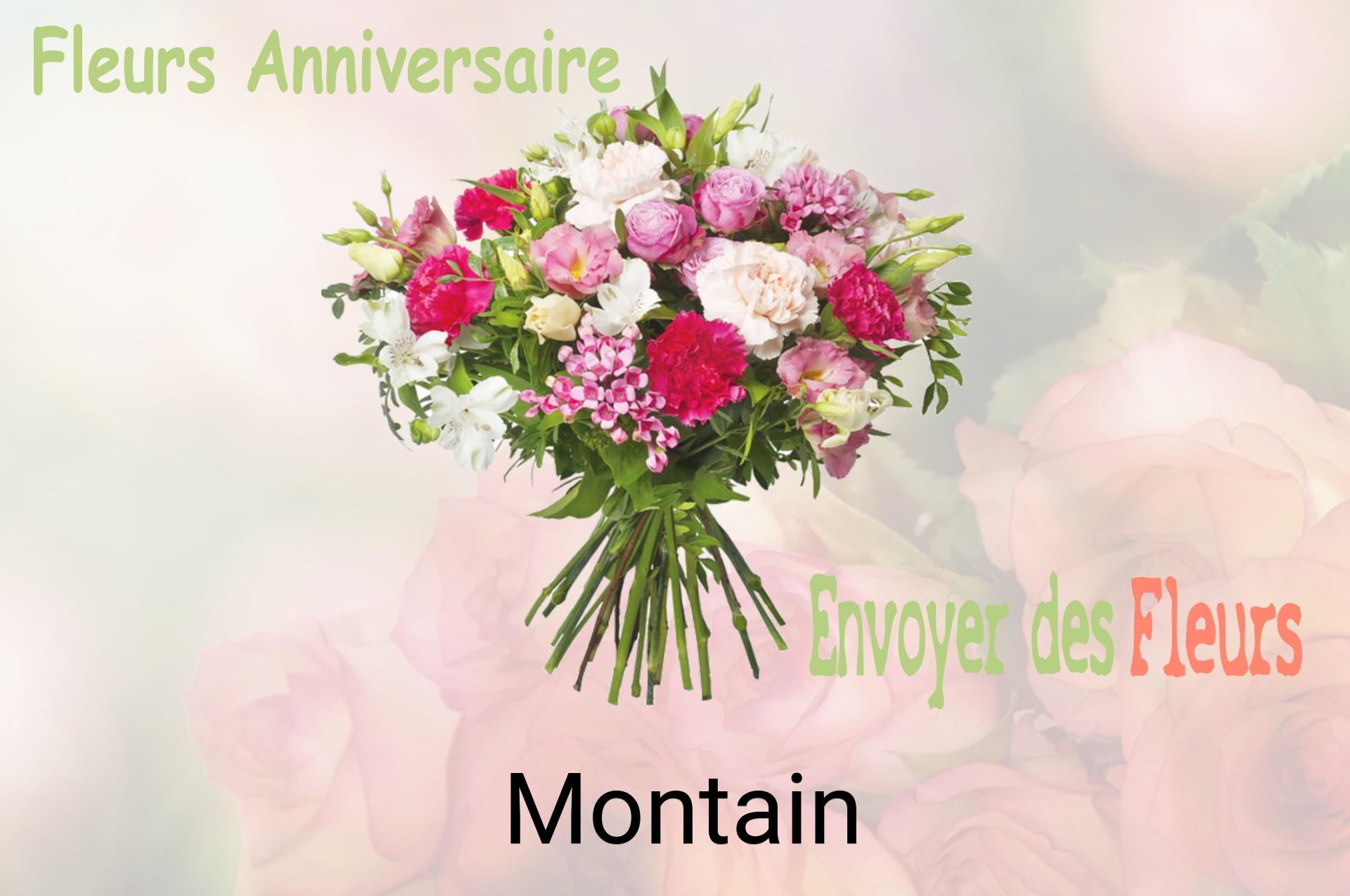 Bouquet de fleurs d’anniversaire livré à Montain
